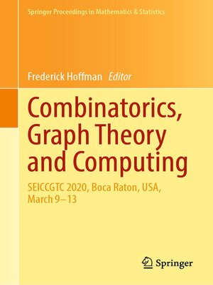 cover image of Combinatorics, Graph Theory and Computing